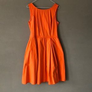 Orange saffron summer cotton dress
